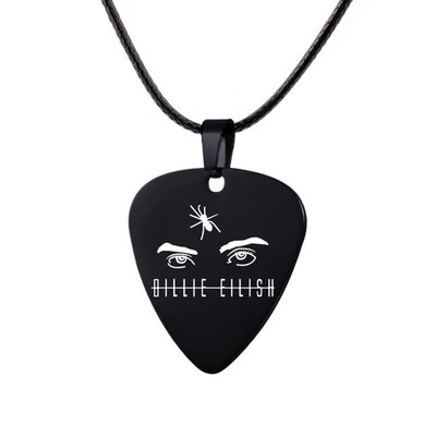 

Stainless Steel Necklace Guitar Picks Chain Pendants Decoration Accessories for Boys Girls Women