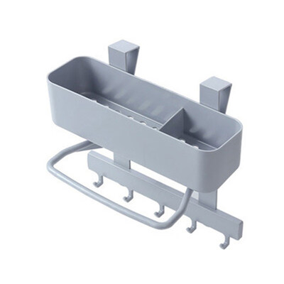 

Kitchen Sink Sponge Brush Duster Cloth Storage Rack Soap Holder Hooks Organizer