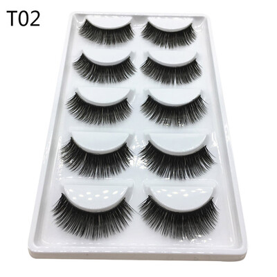 

Gobestart Luxury 3D False Lashes Fluffy Strip Eyelashes Long Natural Party