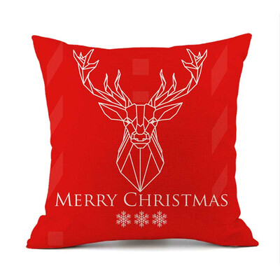 

New Christmas Gifts Flax Throw Pillow Case Cushion Cover Home Office Living Room Sofa Car Decorative 45X45Cm