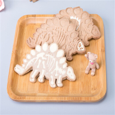 

JPGIF 3pcs Dinosaur Shape Biscuit Cookie Cutter Fondant Cake Decor Baking Mold Tool