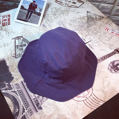 

Hat Female Korean Edition New Lace Simple Pot Cap Pure-color Literary Sunscreen Cap Travel Sunshade Cap Leisure Fisherman Cap