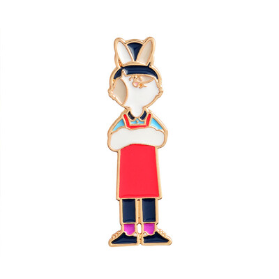 

New Fashion Jewellry Rabbit Pin Animal Pins Rabbit And Carrot Lapel Pin Brooch Badges Pinback Cute Bunny Rabbit Lover Gifts