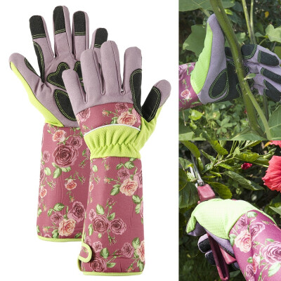 

1Pair Garden Gloveswith ​​Long Sleeves for Household Greenhouse Digging Planting Yard Garden Work Gloves