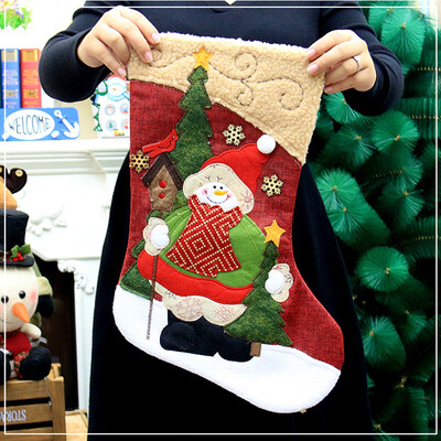 

Toponeto Christmas Santa Socks Cute Ornaments Festival Party Xmas Tree Hanging Decoration