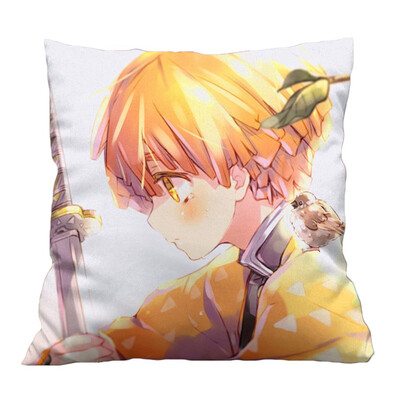 

Lavendei Demon Slayer Kimetsu no Yaiba Anime Throw Pillows Cartoon Throw Pillows Square Decorative Pillows