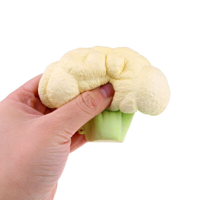 

Siaonvr Broccoli Stress Reliever Scented Super Slow Rising Squeeze Toy Keychain 11cm