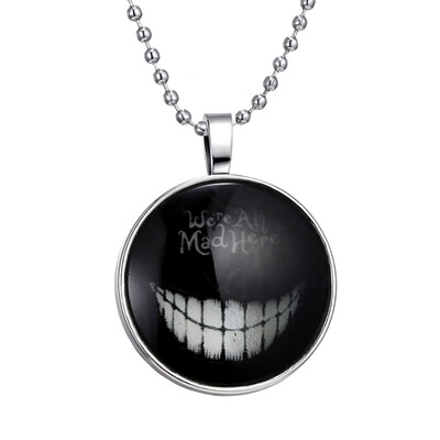 

Unisex We Are All Mad Here Luminous Necklace for Halloween