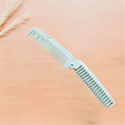

Gobestart Portable Folding Pocket Hair Brush Anti-static Mini Hair Comb Travel Pocket Comb