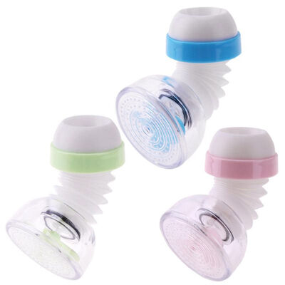 

360 Degree Home Rotating Water Bubbler Swivel Head Water Saving Faucet Nozzle Tap Adapter Device