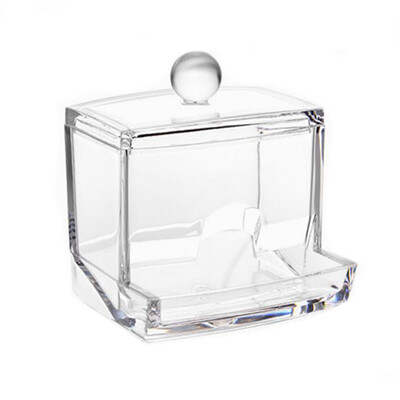 

Square Q-tips Cotton Swabs Holder Cotton Swabs Storage Stand Rack Organizer Box Cosmetic Makeup Case