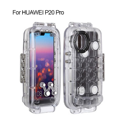 

PULUZ 40m130ft Diving Waterproof Case Smartphone Protective Cover Underwater Housing Case Shock-proof 360° Full Protection for Hu