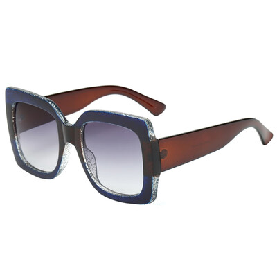 

Women Square Luxury Sunglasses Oversize Unique Clear Female Sun glasses Eyeglasses Big 2018 Brand Designer UV400