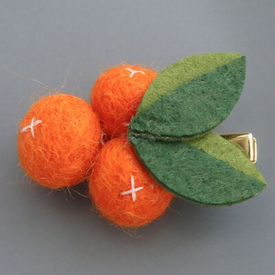 

Baby Girls Hair Accessories Cute Clips Fruit Orange Design Hairpin Children Hairpin Princess Hair Accessories