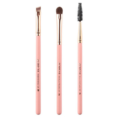

3Pcs Eye Makeup Brushes Set With Wood Handle Eye Shadow Brush For Beginner Beauty Makeup Tools
