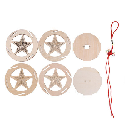 

Valentines Day Hanging Ornaments Glowing Stars Light Chinese Knot Wall Hanging Decoration Wood Home Bar Decor for Party Bar