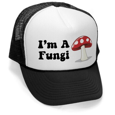 

Megashirtz - Im A Fungi - Retro Vintage Style Trucker Hat Cap
