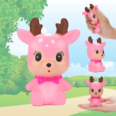 

Gobestart Stress Reliever Scented Super Slow Rising Kids Toy Squeeze Toys Cute Deer