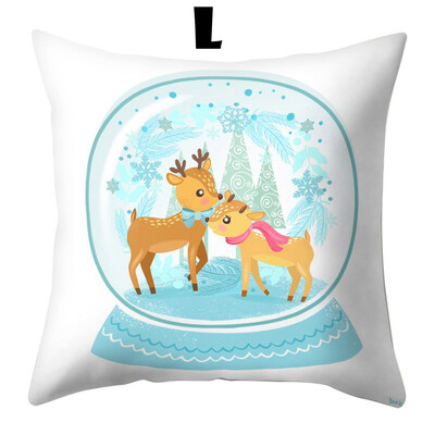

Tailored Cotton Linen Christmas Pillow Case Sofa Car Throw Cushion Cover Home Decor