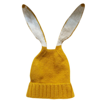 

Newborn Baby Boy Girl Hat 0-5T Cute New Autumn Winter Warm Kids Baby Rabbit Ear Design Cartoon Hats Cotton Hemming Caps