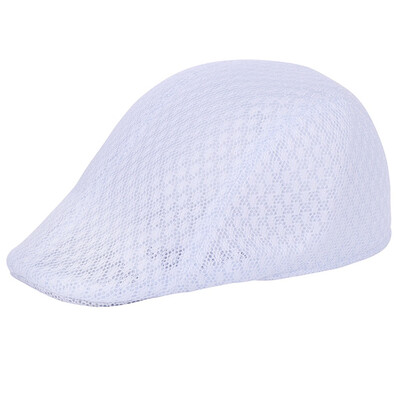 

1 Pc Men Solid Color Hollow Mesh Cap Forward Cap Breathable Sun Hat