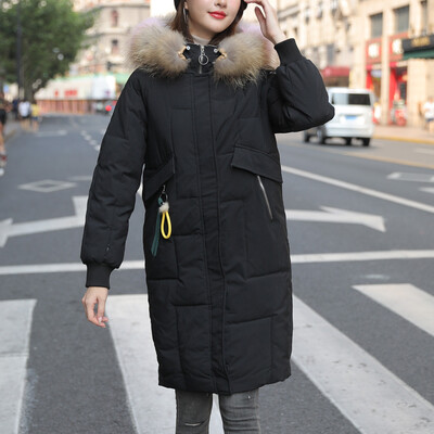 

Tailored Fashion Women Winter Warm Coat Hooded Thick Warm Slim Jacket Long Overcoat