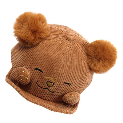 

New Autumn Boys Girls Cartoon Embroidery Pattern Baseball Cap Children Casual Hip Hop Sun Caps With Ball Design