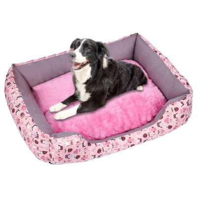 

Gobestart Soft Pet Dog Cat Bed Puppy Cushion House Pet Soft Warm Kennel Dog Mat Blanket