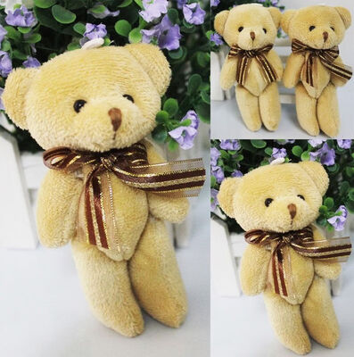 

12CM Adorable Soft Teddy Bear Brown Plush Kids Baby Toys Birthday Gift