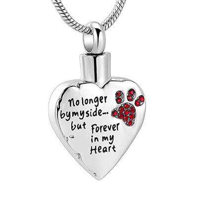 

Pet ashes Necklace Heart-shaped Open Ashes Pendant