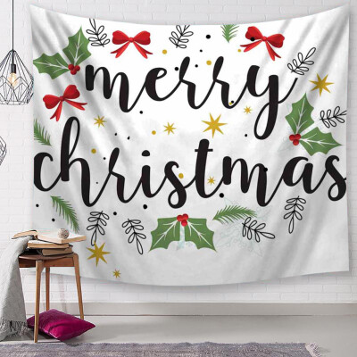 

Gobestart Christmas Tapestry Santa Print Wall Hanging Tapestry Art Home Decor