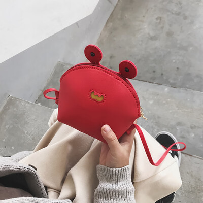 

PU Mini Cartoon Animal Design Zipper Crossbody Bags Handbag Fashion Girls Children Bags for women Shoulder Messenger Bag