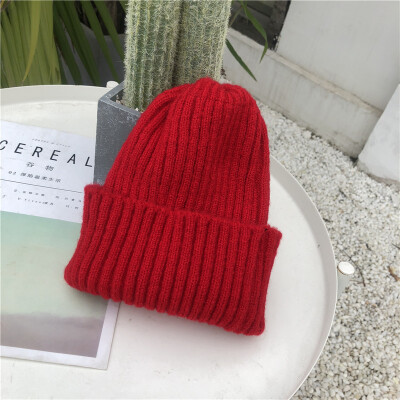 

Hat winter mens&womens warm ear protectors wool hat letters Joker knit Hat Korean casual lovers Turtleneck Hat tide