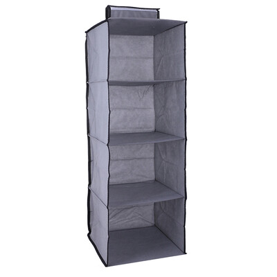 

Simple Houseware 4-Shelf Hanging Closet Organizer Cloth Hanging Shelves for Clothes Shoes Storage&Accessories 118"118"33