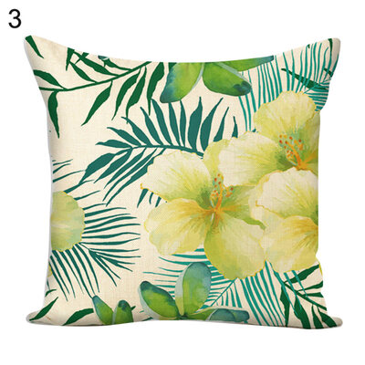 

Flower Green Plants Square Throw Pillow Case Cushion Cover Sofa Bed Car Decor