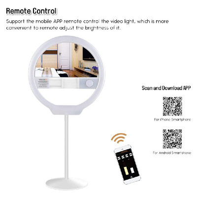 

YONGNUO YN128II Bi-Color Beautify LED Ring Video Light 3200K-5500K Photography Dimmable Ring Lamp CRI95 for iPhone HUAWEI SAMSUNG