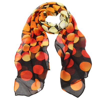 

Gobestart Women Lady Shawl Chiffon Dot Rectangle Scarf Scarves Gauze Kerchief