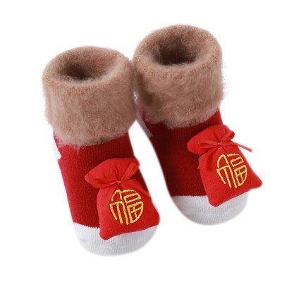 

Boys Girls Infant Toddler Anti-slip Floor Socks Newborn Baby Cartoon Soft Soled Thicken Sock I