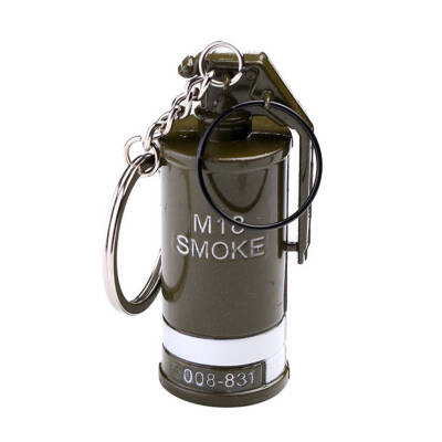 

Smog Smoke Bomb Grenade Keychain Survival Battles Gaming Pendant Metal Keyrings Key Keyfob Holder Decor