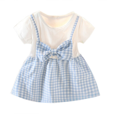 

Princess Baby Girl Dress Party Birthday Dress Baptism Vestido Infantil Bow Plaid Tulle Party Dresses Newborn Clothes 1-4 Years