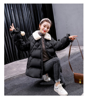 

Short down coat bread padded jacket cotton jacket cotton suit 90320