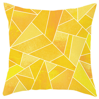 

〖Follure〗Pineapple Leaf Yellow Pillow Case Sofa Car Waist Throw Cushion Cover Home Decor