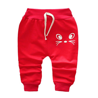 

Baby Pants Kids Boys Girls Casual Long Pants Spring Autumn Children Cotton Print Trousers Bottoms Clothing