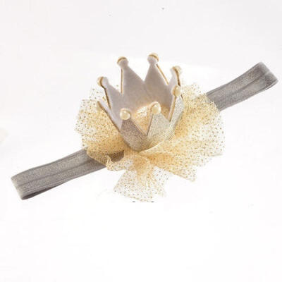 

5 Colors Lovely Baby Girls Kids Tiara Hairband Elastic Band Lace Headband 3D Flower Hair Accessories