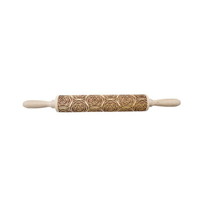 

Embossing Rolling Pins Wooden Laser Engraved Carved Decorative Rolling Pin For DIY Cookies Noodle Biscuit Cake Fondant