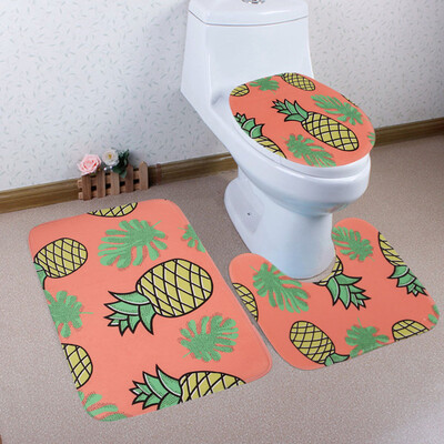 

〖Follure〗Bathroom Toilet Three Piece Floor Mat Door Mat Bathroom Carpet