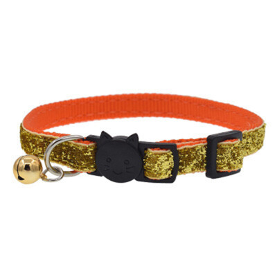 

Cat Collar With Bell Dog Collar For Cats Kittens Pet Collars Cat Leashes Puppy Solid Adjustable Collar For Cat Pet Lead Supplies