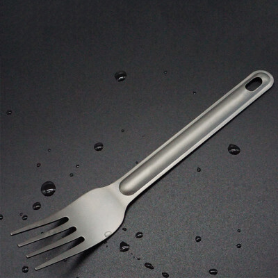

New Pure Titanium Spoon Fork Outdoor Camping Light Tableware Camping Spoon Tableware Titanium Fork