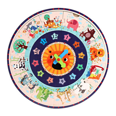 

Educational Enlightenment Clock Digital Puzzle Educational Toy Cool Funny Clock Geometry Toys Children Gift