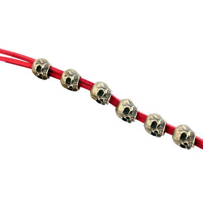 

Gobestart Skull Hair Cord DIY Accessories Ponytail Gothic Punk Antique Copper Headgear